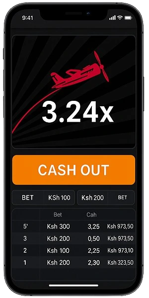 Aviator Game Kenya Mobile App Interface